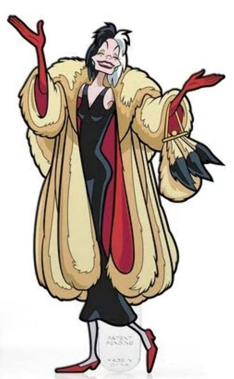 Cruella de Vil 755 Fig Pin  pin collectible - Main Image 2