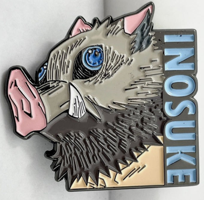 Inosuke Demon Slayer Anime Enamel Pin  pin collectible - Main Image 2