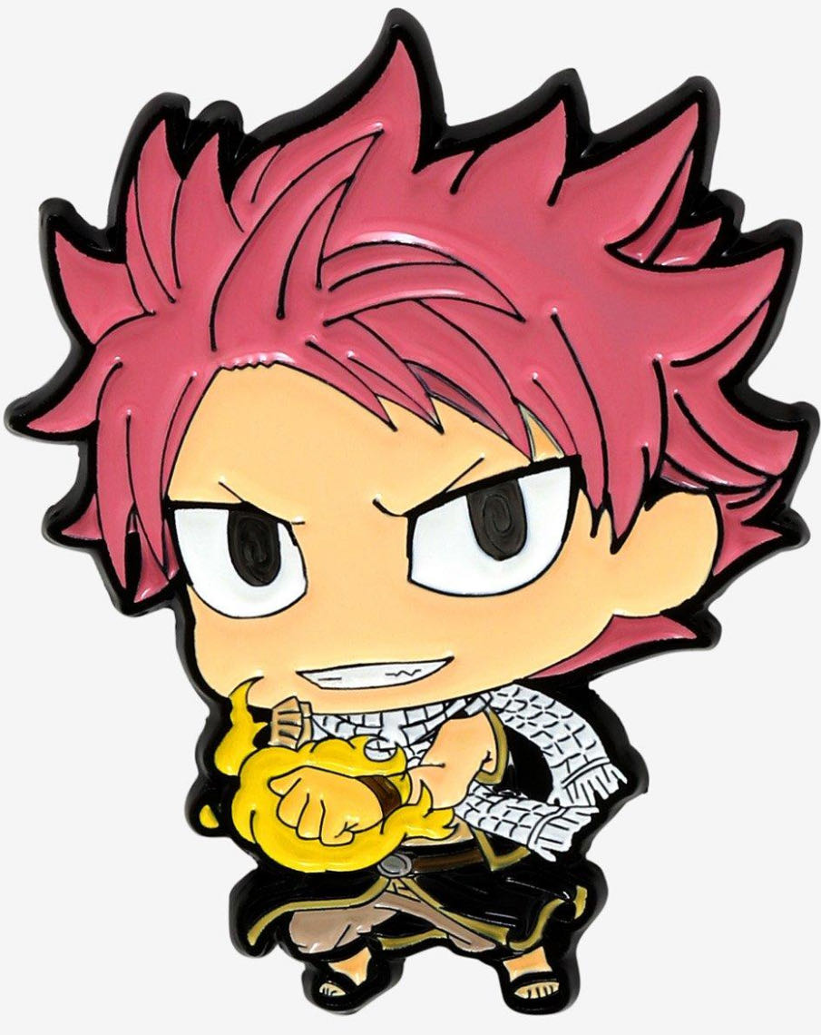 Fairy Tail Chibi Natsu Enamel Pin  pin collectible - Main Image 2