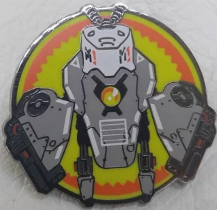 Sad Robot Pin Transformer Cyborg May 2016 Power Visit Pin Loot Crate   pin collectible - Main Image 2