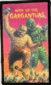 WAR OF THE GARGANTUAS Patch Movie Black Boarder   pin collectible - Main Image 2