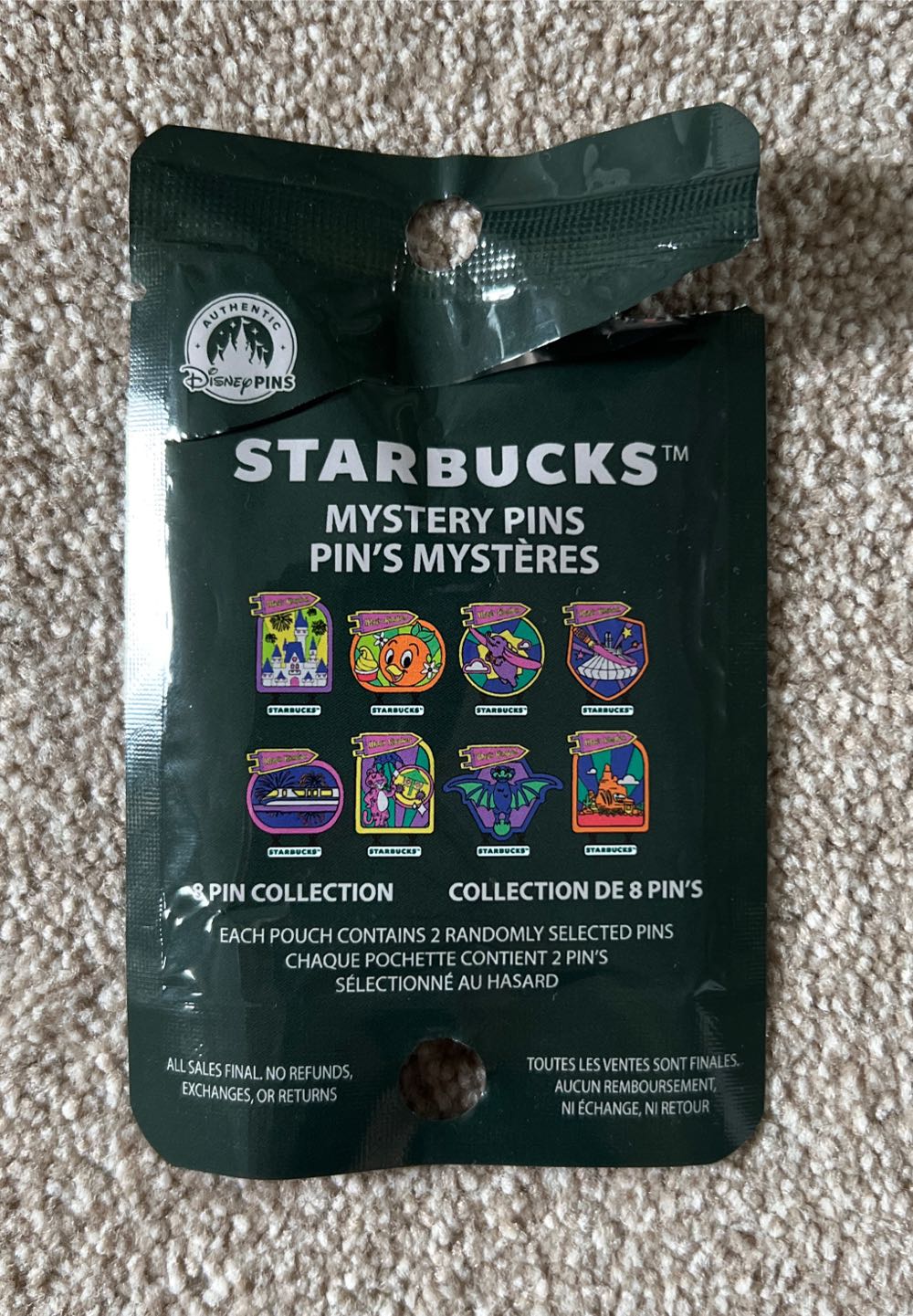 Starbucks Mysery Pin Magic Kingdom 3 of 8  pin collectible - Main Image 3
