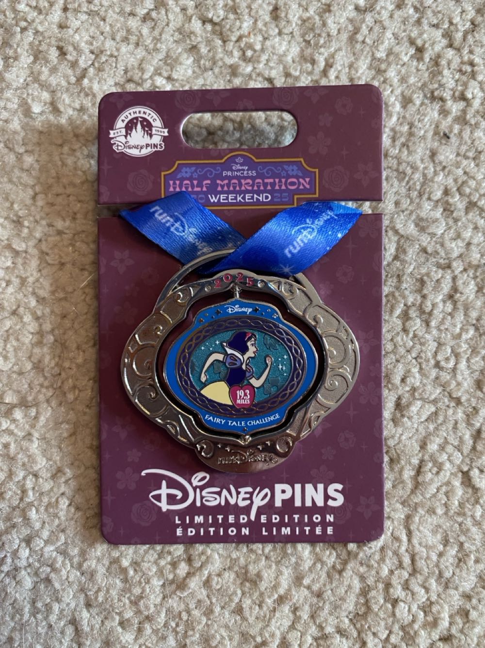 2025 Princess Half Marathon Weekend Pin  pin collectible [Barcode 400989322535] - Main Image 2