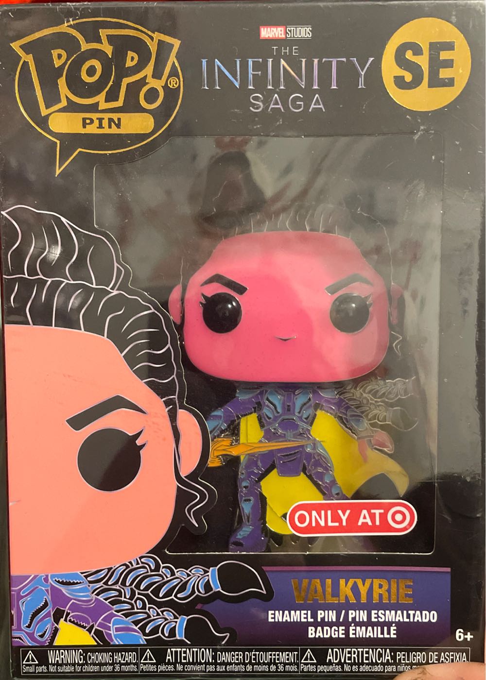 Saga Valkyrie Infinity Saga Target Exclusive 4”marvel Enamel New Funko Pop Valkyrie Enamel Set Se Enamel Marvel Pop! The 4” Chase Marvel: Studios #se Sealed 4” ”valkyrie”  pin collectible [Barcode 671803439580] - Main Image 2