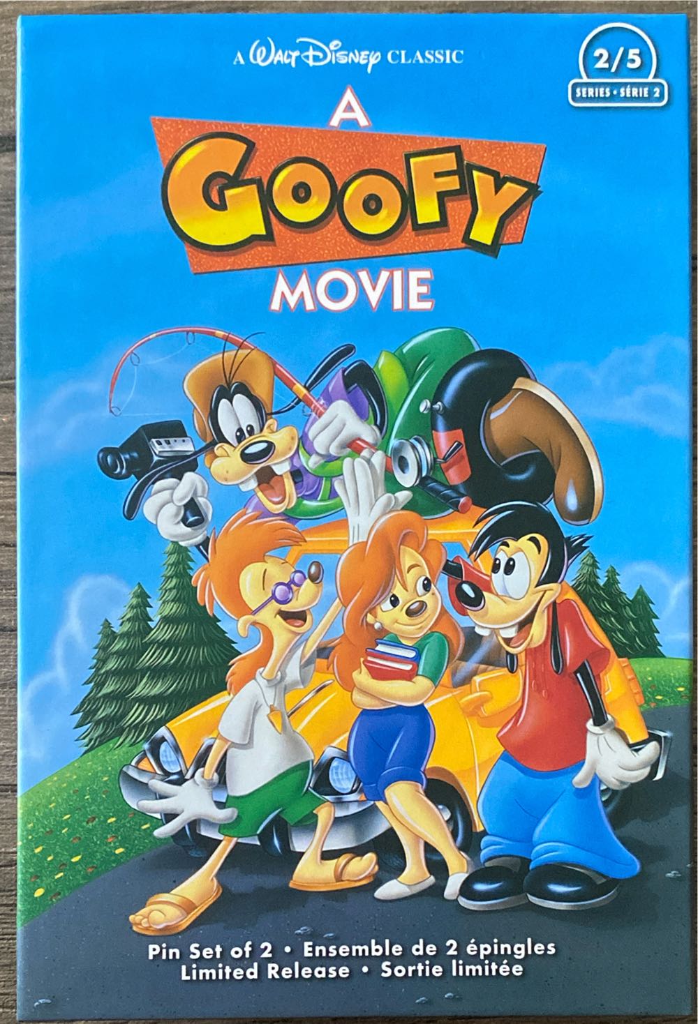 A Goofy Movie Two Pin Set Powerline And VHS  pin collectible - Main Image 3