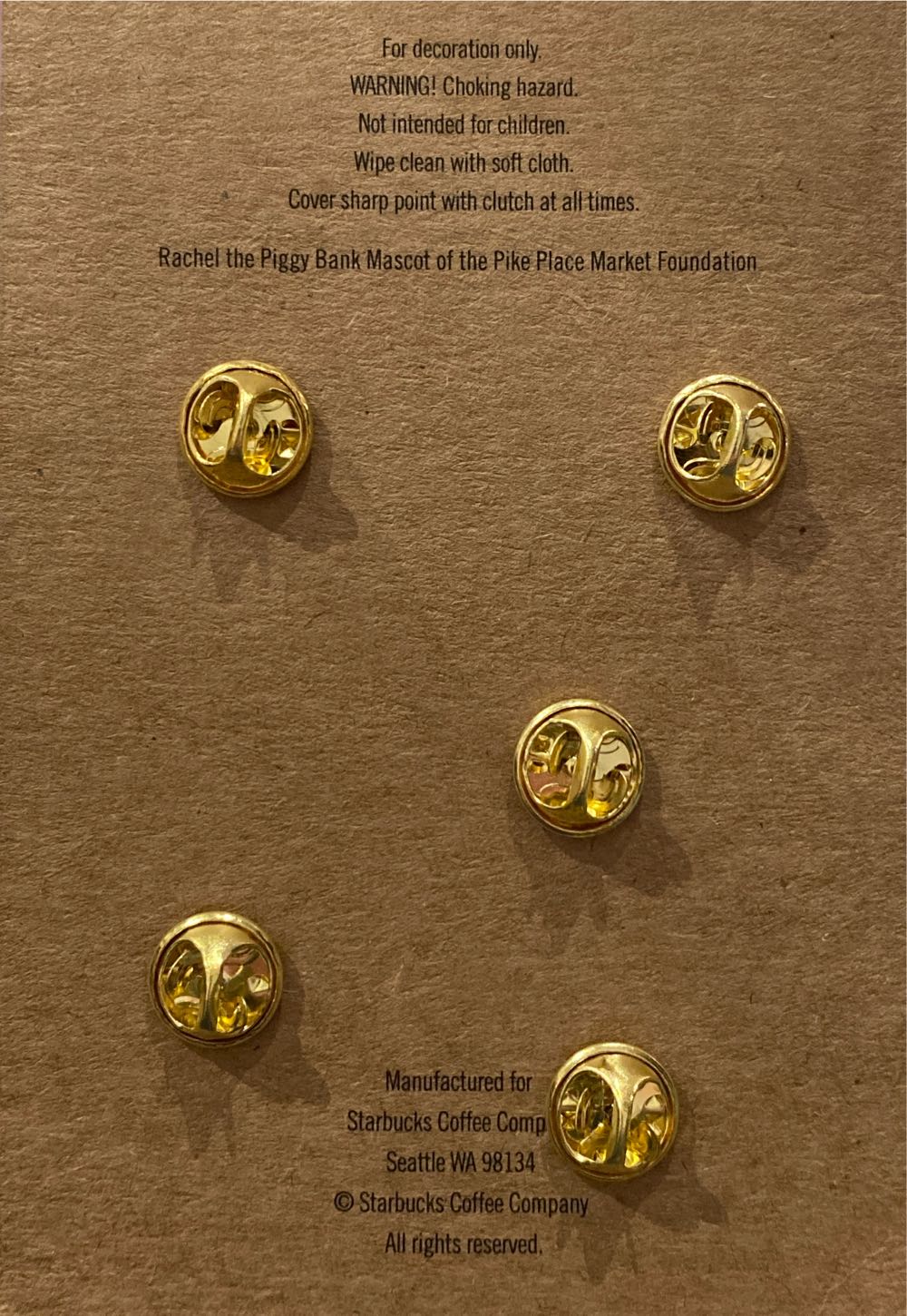 Starbucks Pike Place Set Seattle Original Mermaid - Starbucks pin collectible - Main Image 2