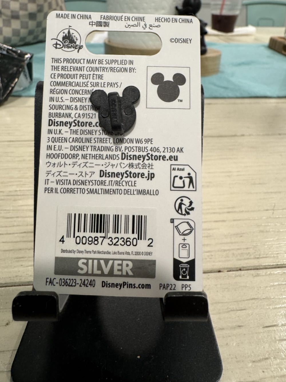 The Little Mermaid Ariel And Flounder With Book  pin collectible [Barcode 400987323602] - Main Image 2