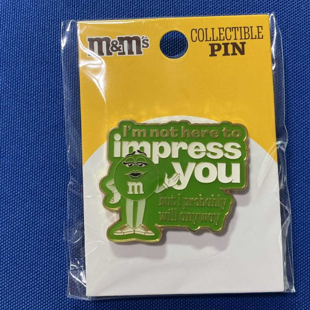 M&M’s I’m Not Here to Impress You Collectible Pin  pin collectible [Barcode 2050000198229] - Main Image 2