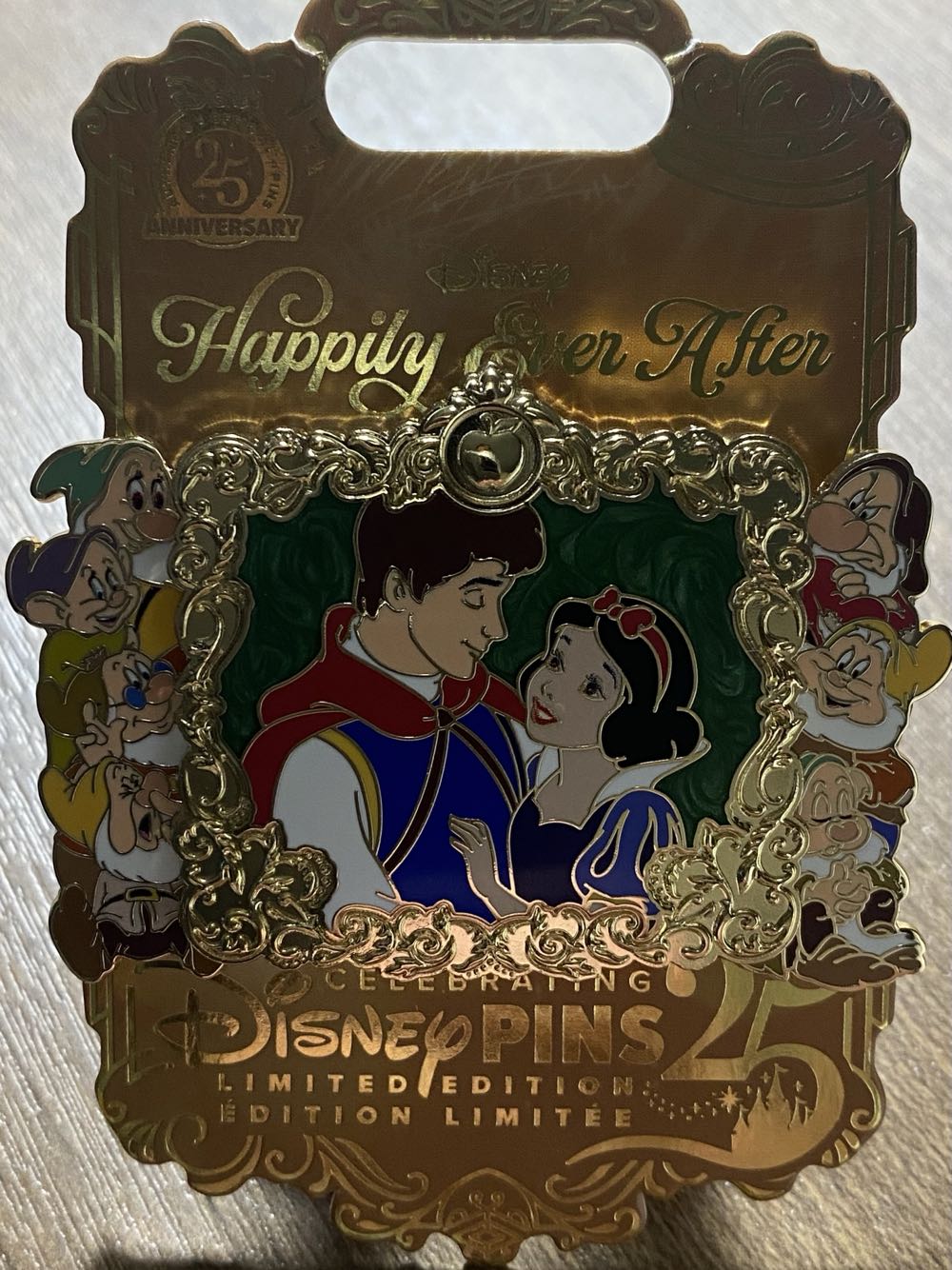 Happily Ever After 1/12: Snow White - Enamel Pin with Slider Elements pin collectible - Main Image 2