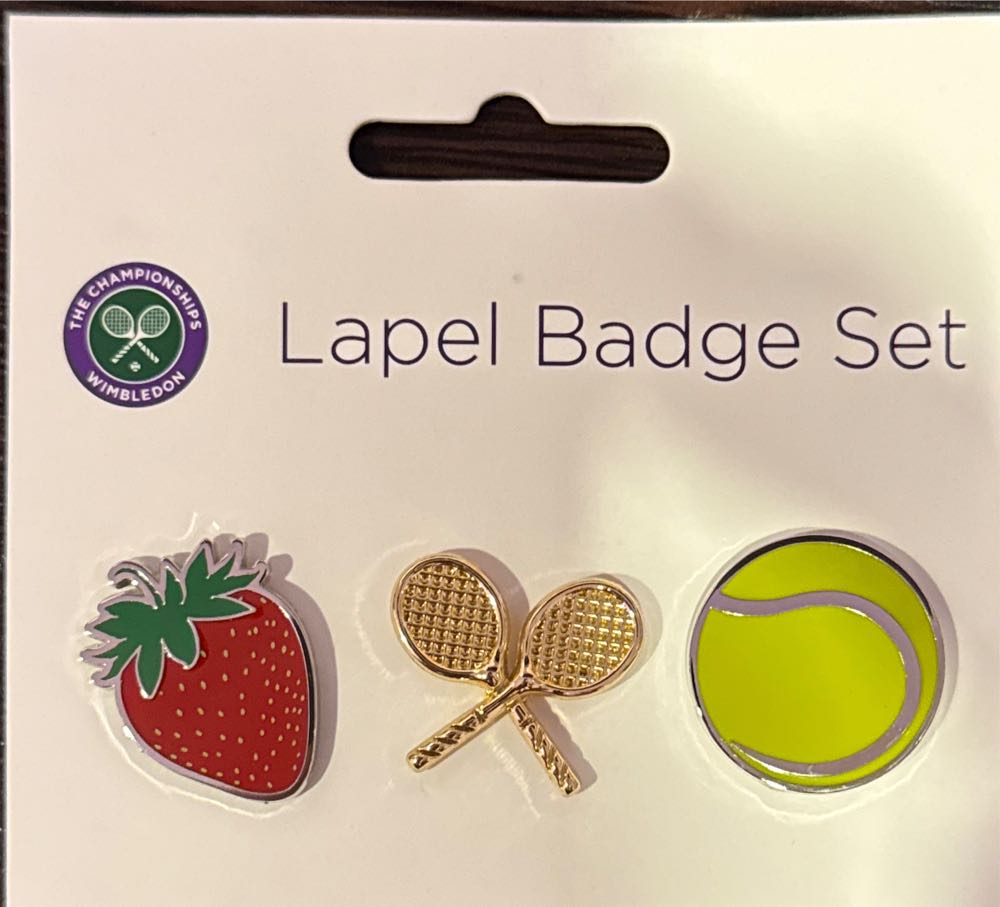 Wimbledon Lapel Badge Set - Tennis Ball - Lapel pin collectible - Main Image 2
