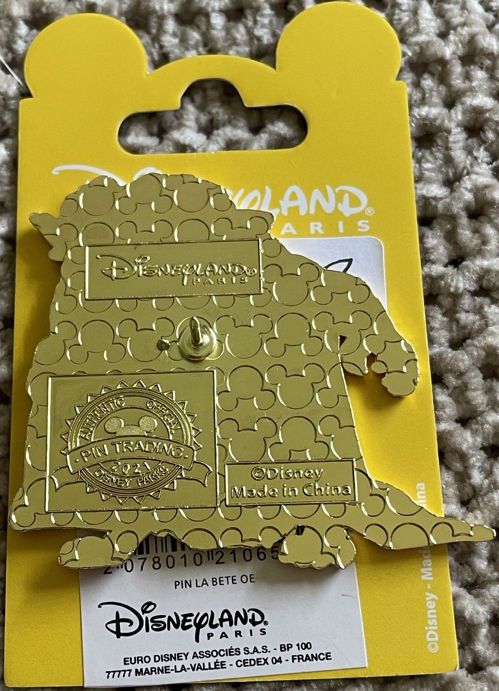 Beast Disneyland Paris  pin collectible - Main Image 2