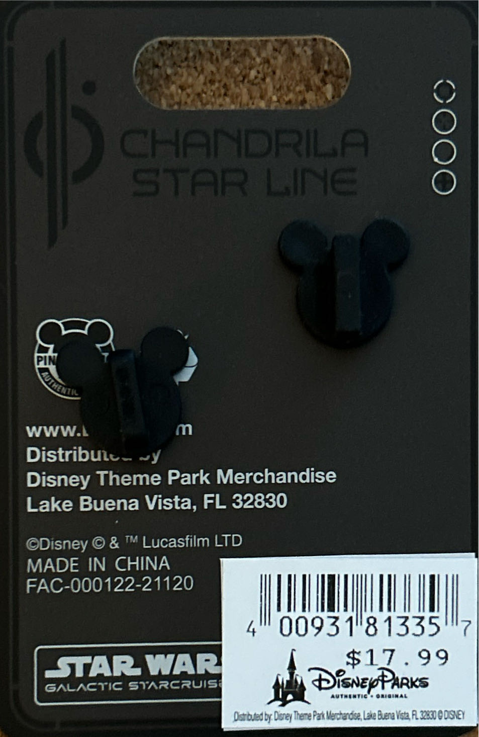 Chandrila Star Line SK Series And JD Series Droids - Disney Pins pin collectible [Barcode 400931813357] - Main Image 2