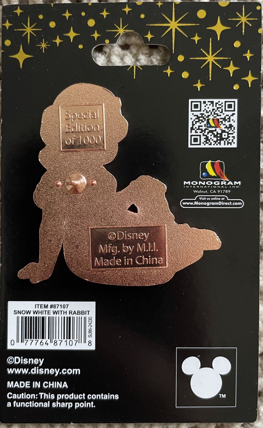 Sidekick (Snow White) Pink a la mode  pin collectible - Main Image 2