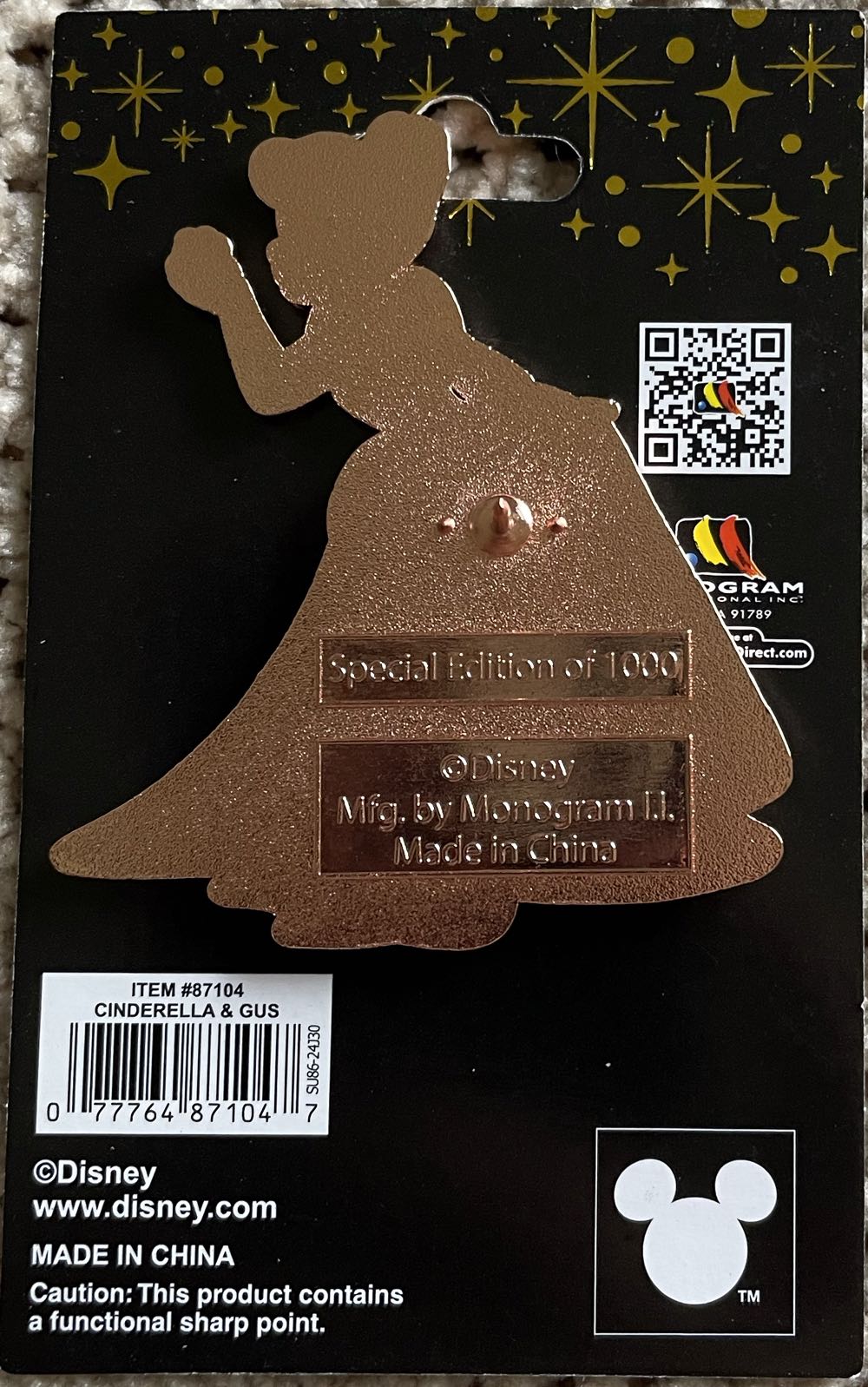 Sidekick (Cinderella) Pink a la mode  pin collectible - Main Image 2