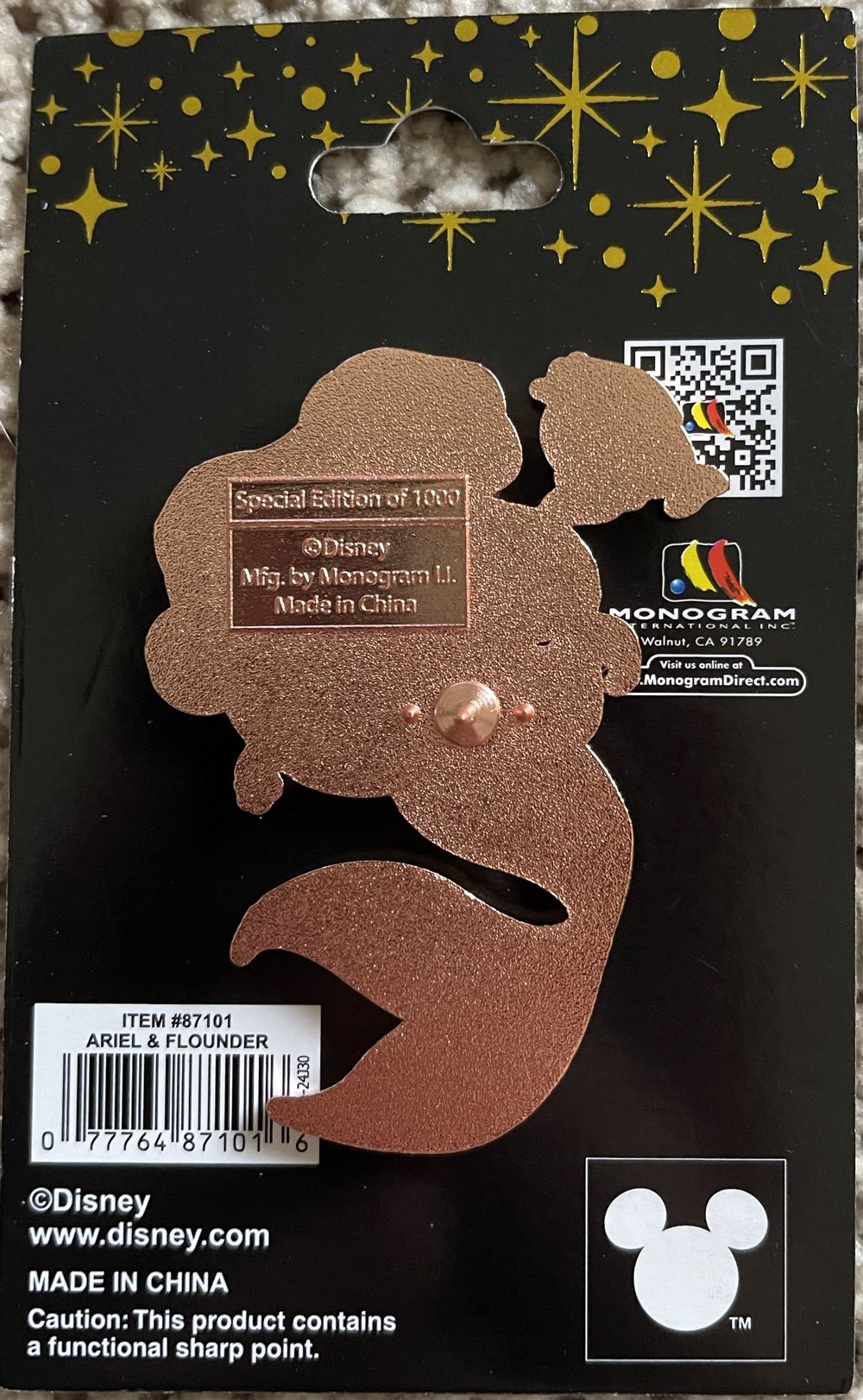 Sidekick (Ariel) Pink a la mode  pin collectible - Main Image 2