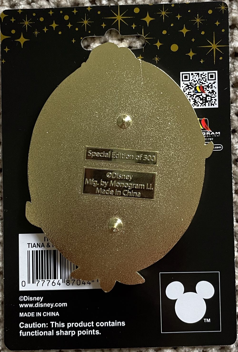 Tiana & Naveen Pink a la mode  pin collectible - Main Image 2