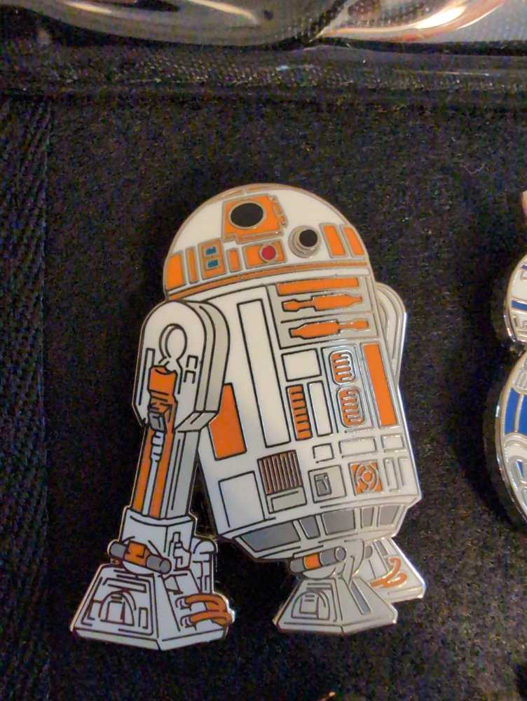 Star Wars Galaxy’s Edge Droid Depot M5k7 & B5sl Colors Reversed R2 D2 Disney Orange M5 K7 B5 Sl Set 167879 8  pin collectible [Barcode 400960417267] - Main Image 3