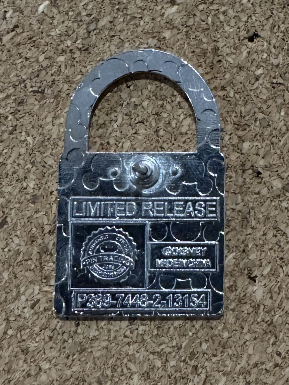 PWP Lock - Chip - Hard Enamel, Metal pin collectible - Main Image 2