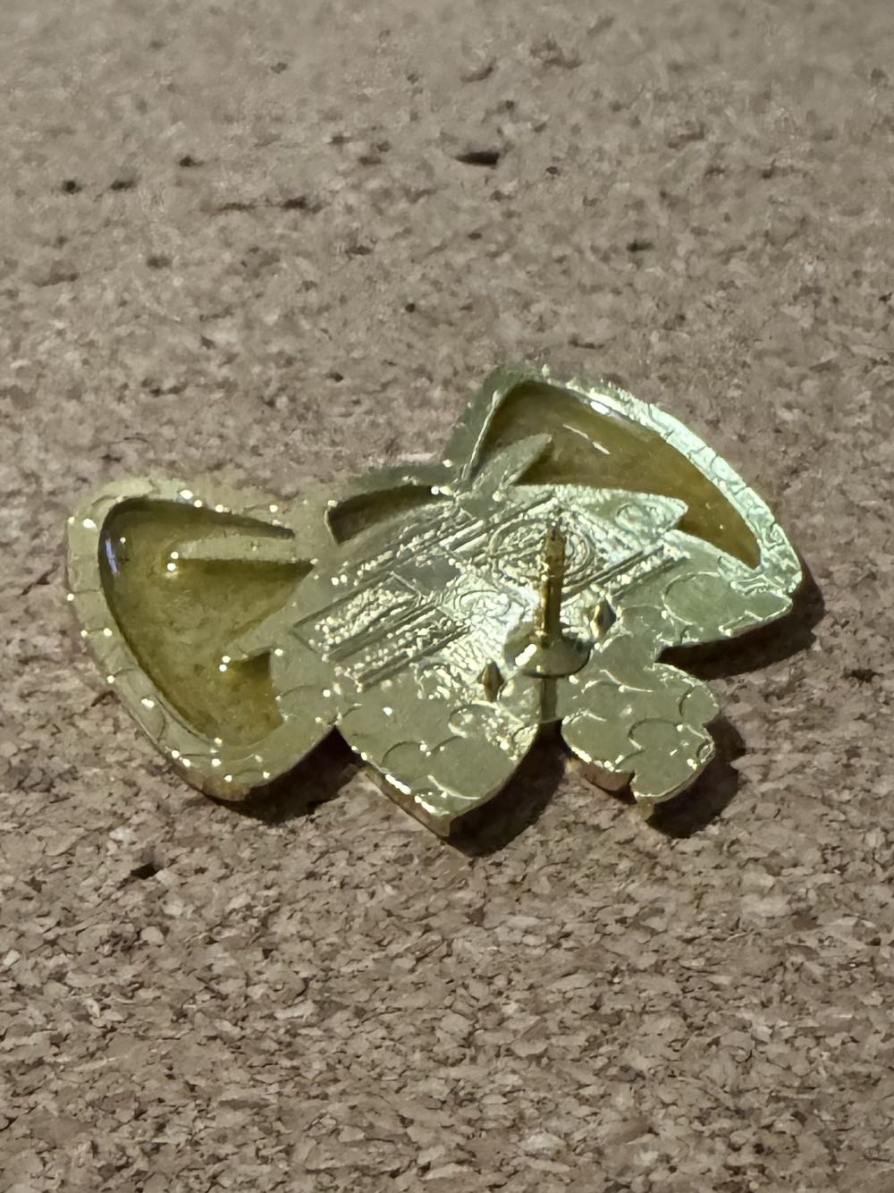 DLHK Marie Stained Glass Bow - Yellow - Hard Enamel, Stained Glass pin collectible - Main Image 3