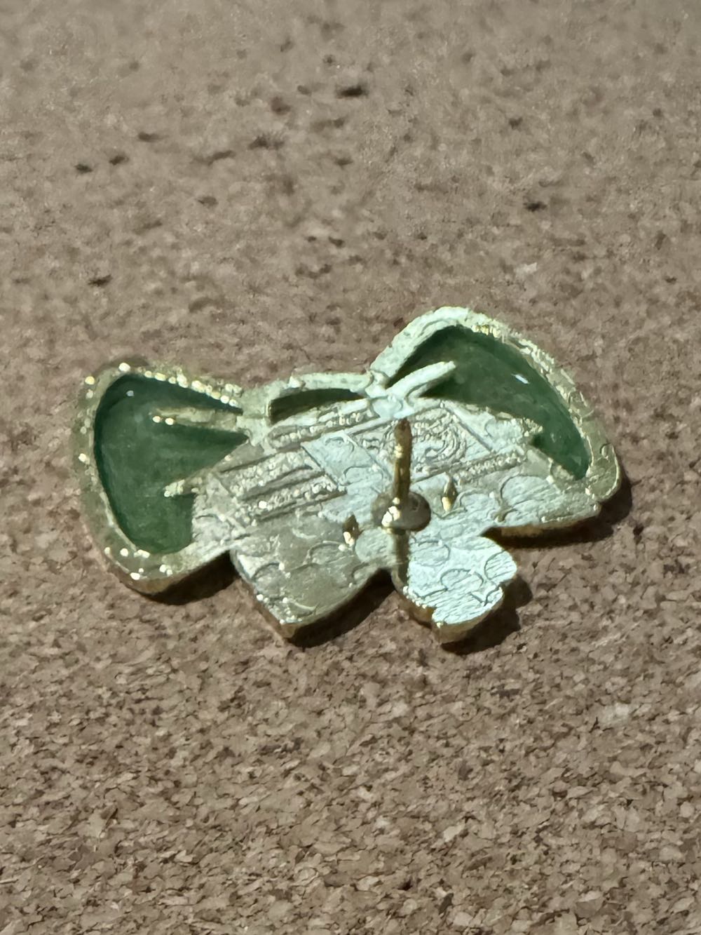 DLHK Marie Stained Glass Bow - Green - Hard Enamel, Stained Glass pin collectible - Main Image 3