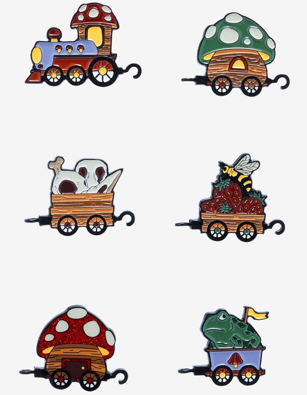 Forest Train Ride Blind Bag Enamel Pin  pin collectible - Main Image 2