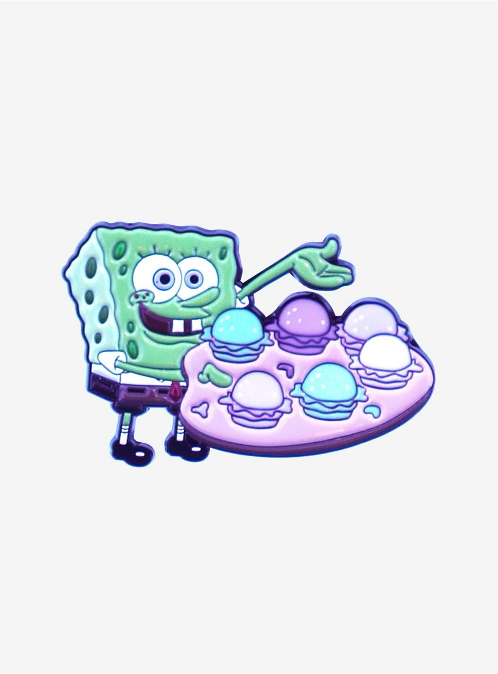 SpongeBob SquarePants Pretty Patty UV Reactive Enamel Pin - Nickelodeon pin collectible - Main Image 2