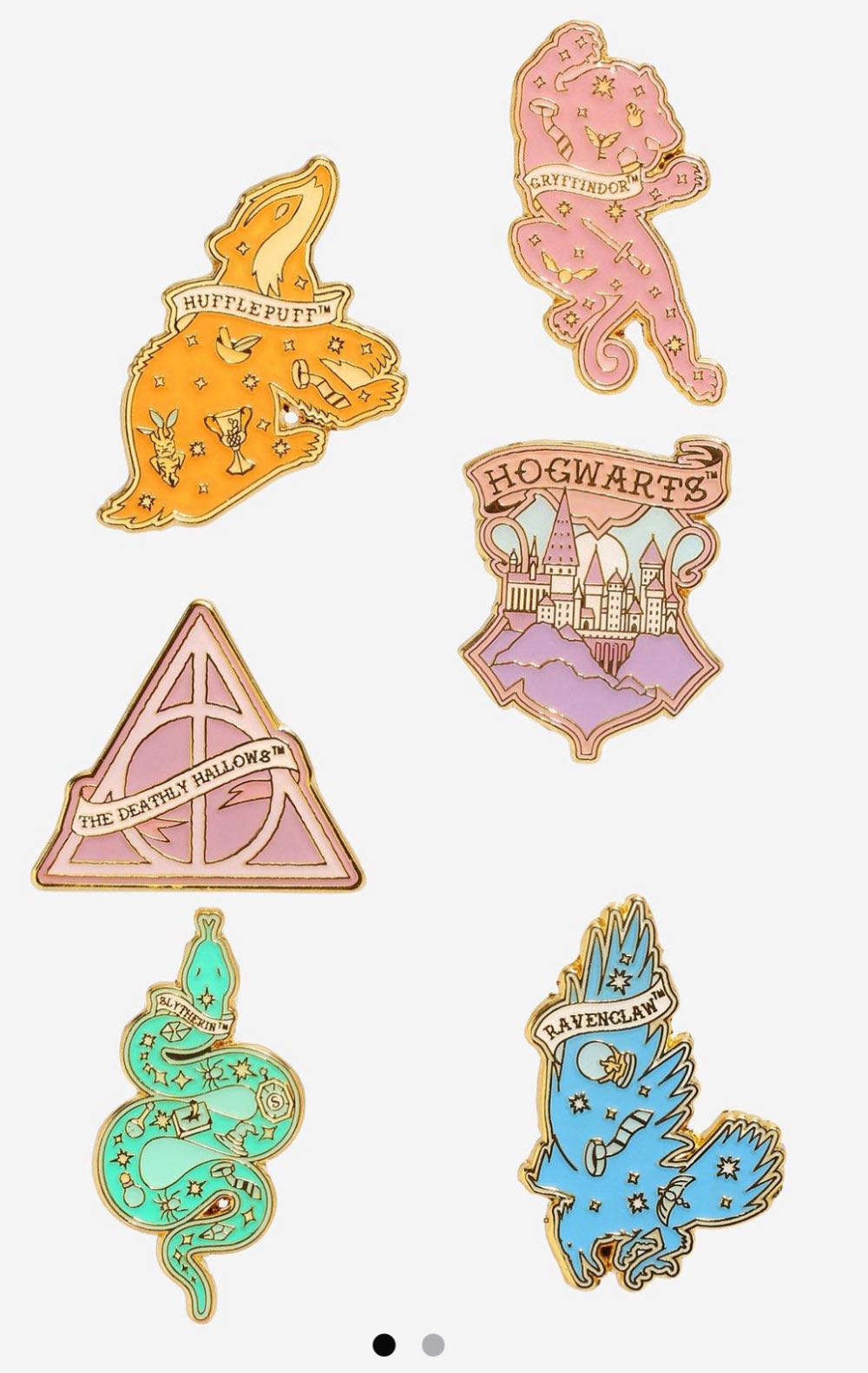Loungefly Harry Potter Hogwarts Symbols Pastel Blind Box Enamel Pin  pin collectible - Main Image 2