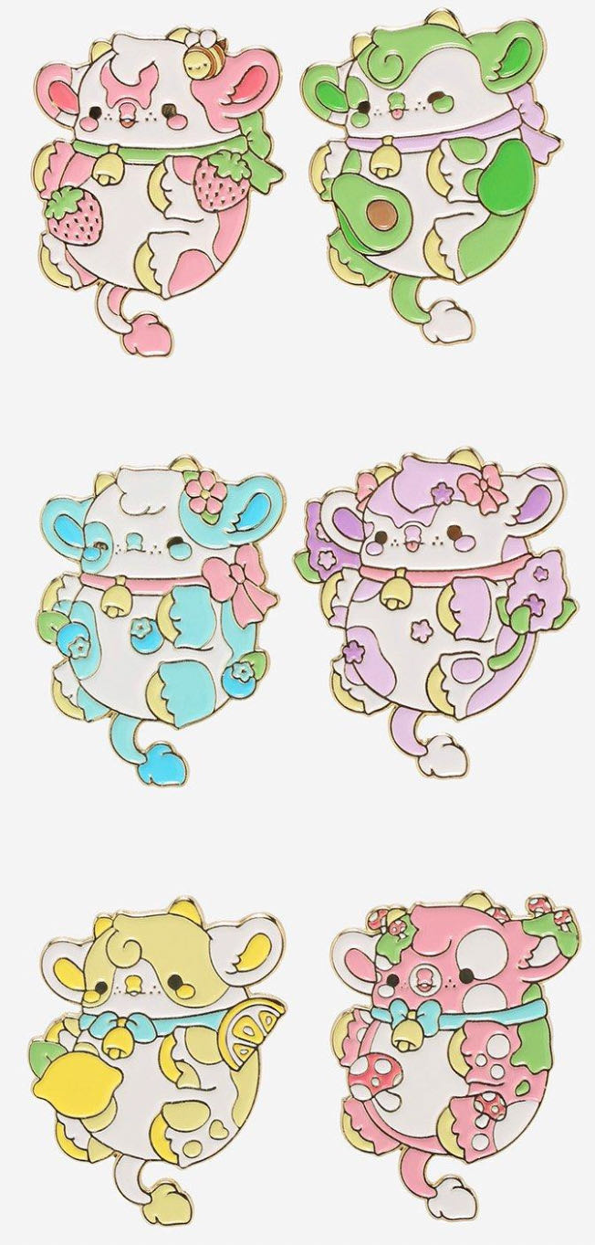 Garden Cow Nuggets Blind Box Enamel Pin By Bright Bat  pin collectible - Main Image 2