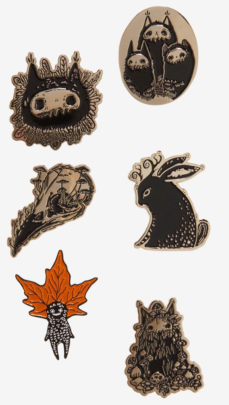 Dark Forest Creatures Blind Box Enamel Pin By Guild Of Calamity  pin collectible - Main Image 2