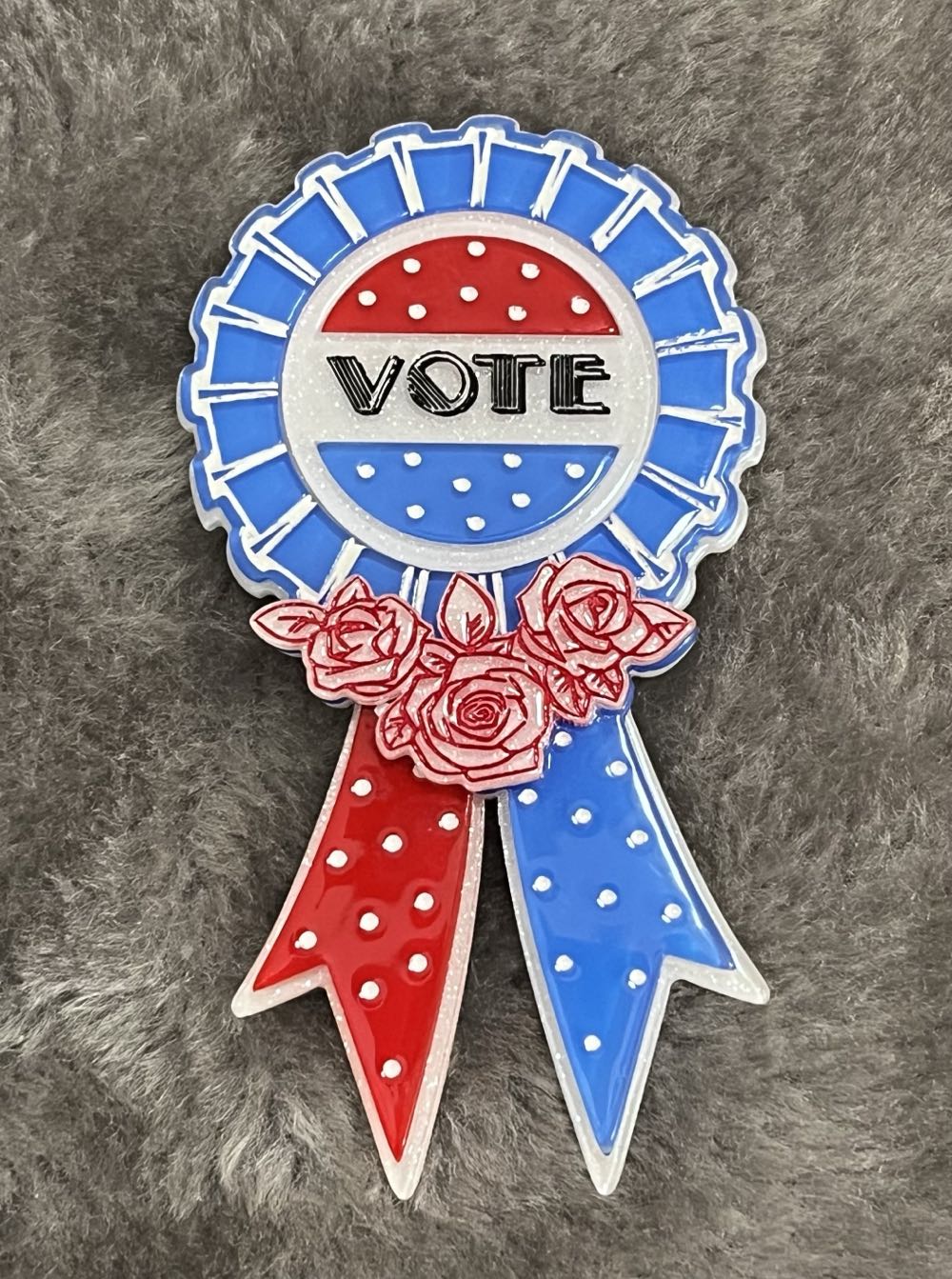 PolyPaige x Lipstick & Chrome - Use Your Vote - Brooch pin collectible - Main Image 3