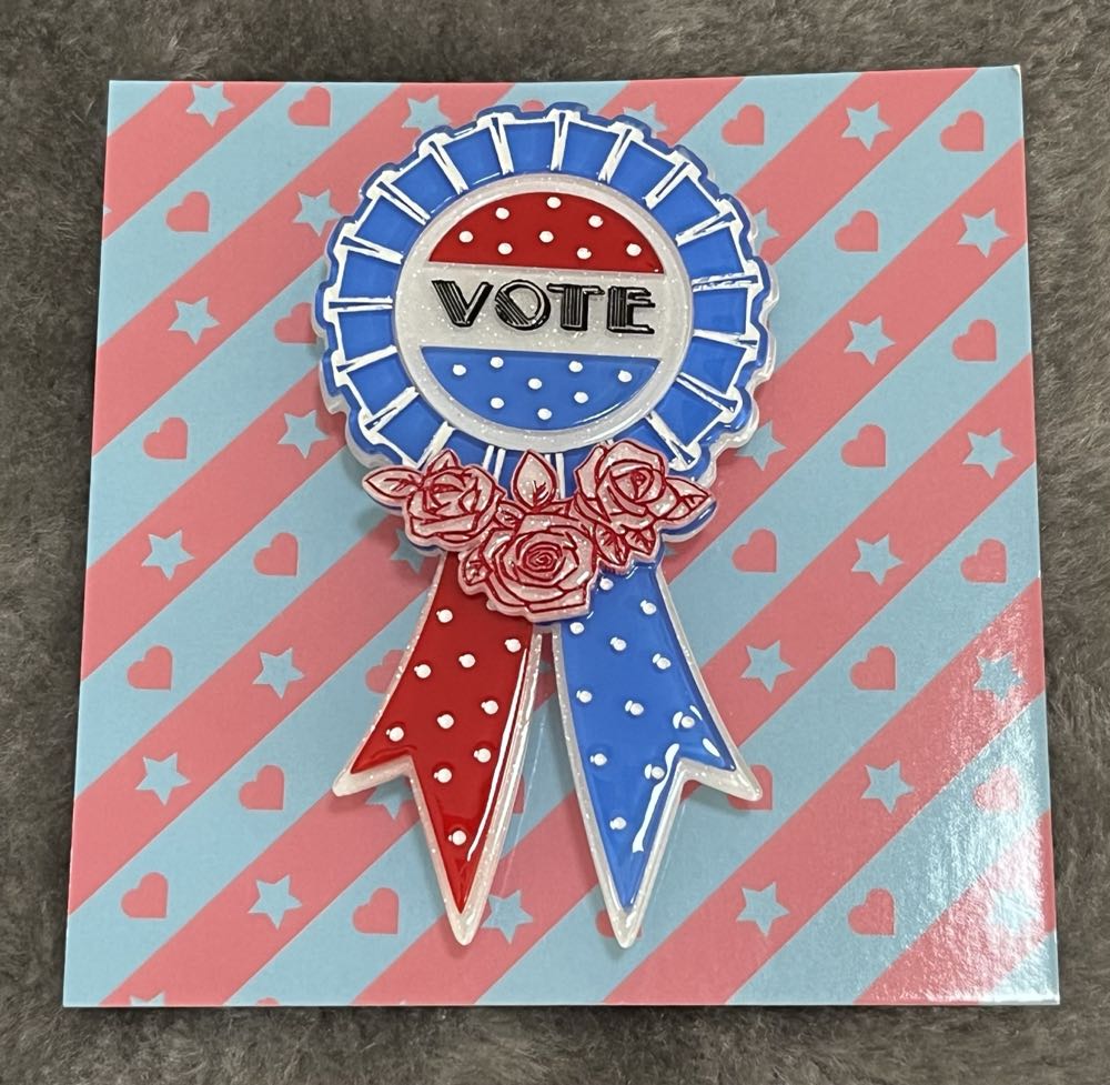 PolyPaige x Lipstick & Chrome - Use Your Vote - Brooch pin collectible - Main Image 4
