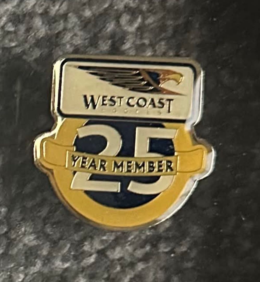 4. 25yr WCE Member V1  pin collectible - Main Image 2