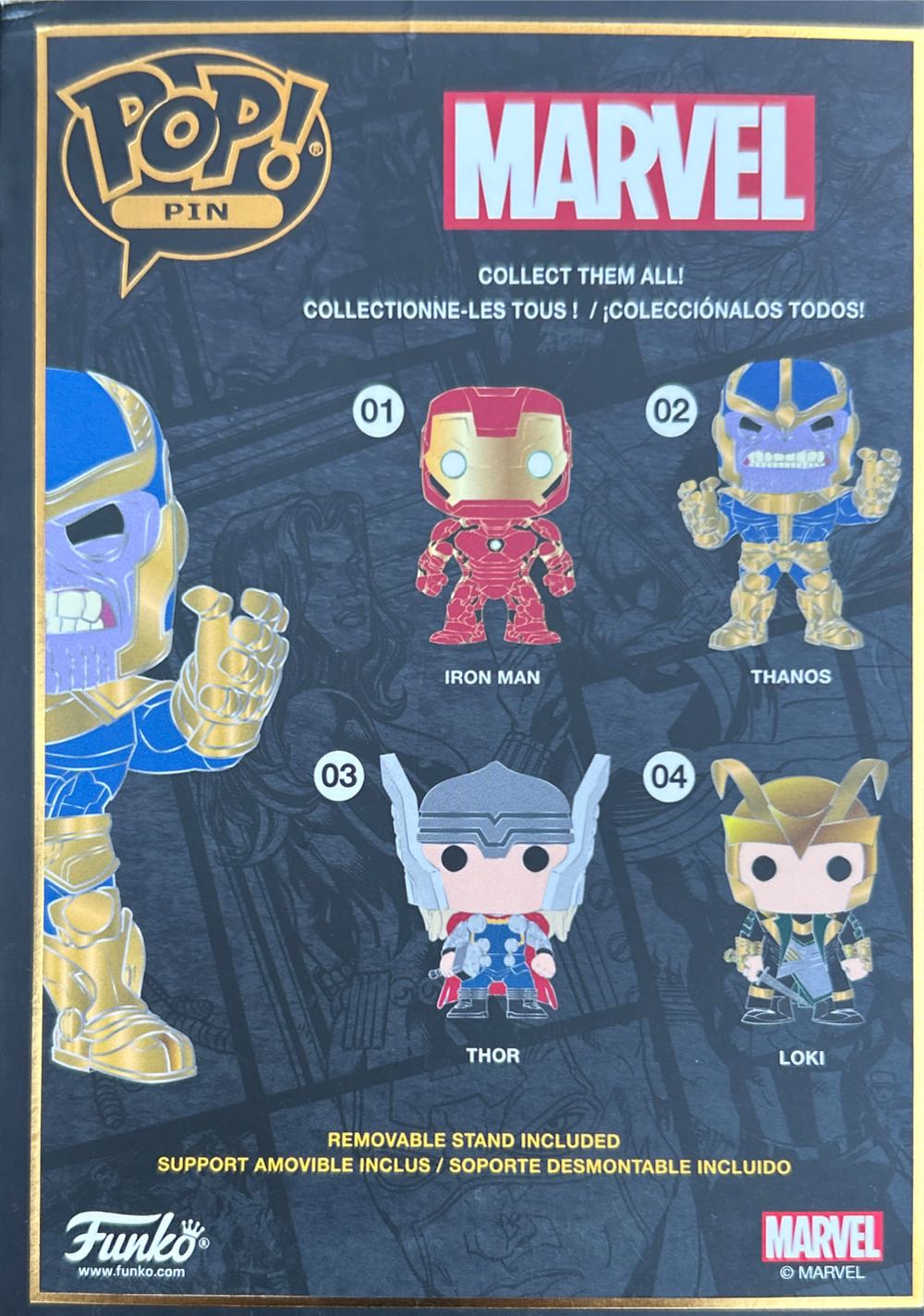 Pop Pin - Thanos - Marvel Enamel Pin pin collectible [Barcode 671803306240] - Main Image 2
