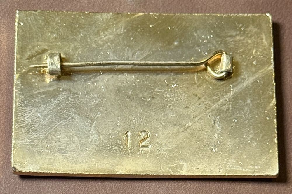 Associated Society of Locomotive Engineers and Firemen Hereford (Barton) Shed 1964  pin collectible - Main Image 2