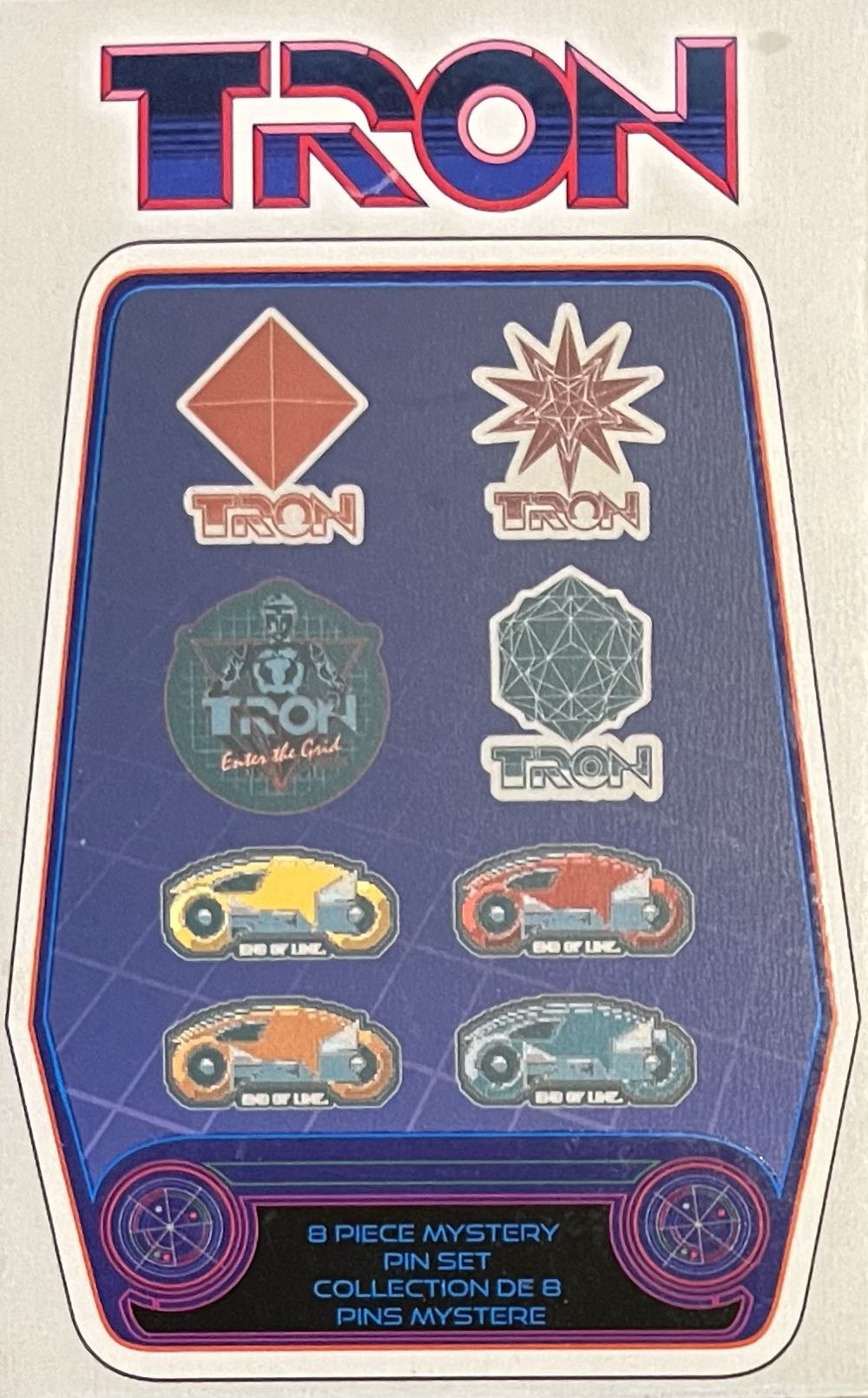 WDW - Tron Blind Box Pin 6 Lightcycle Red “End Of Line”  pin collectible - Main Image 2