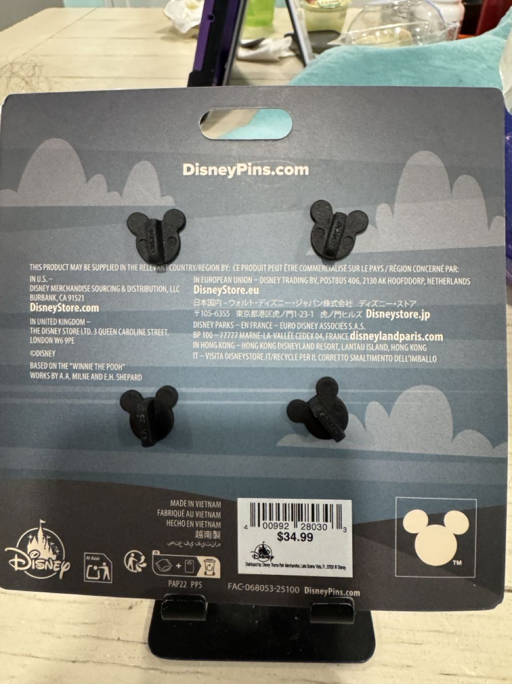 Winnie The Pooh Halloween 2025  pin collectible [Barcode 400992280303] - Main Image 2