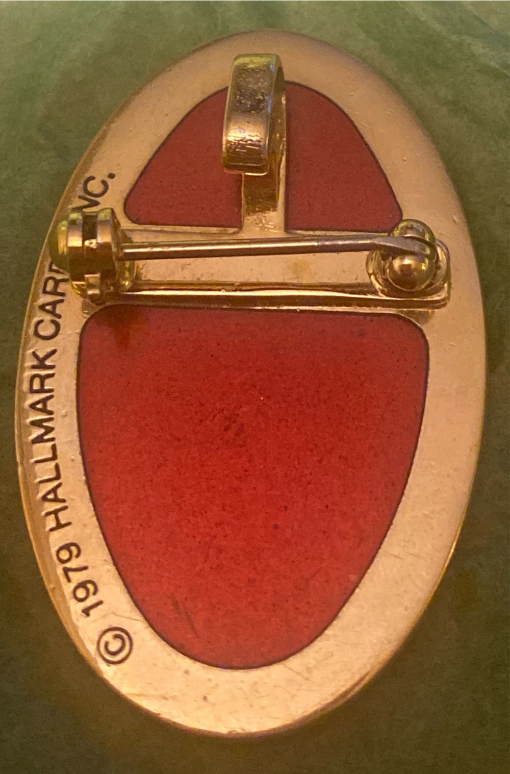 1979 Hallmark Cloisonné Rose Pin Or Pendant - Cloisonné Pin Or Pendant pin collectible - Main Image 2