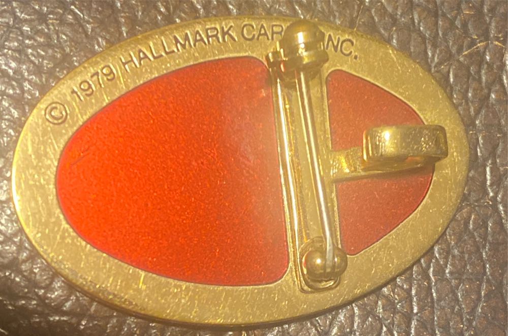 1979 Hallmark Cloisonné Rose Pin Or Pendant - Cloisonné Pin Or Pendant pin collectible - Main Image 3