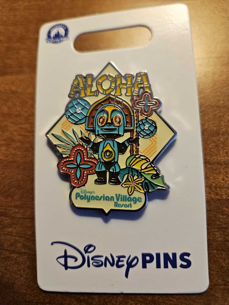  Polynesian Village Resort ’aloha’  pin collectible [Barcode 400992276894] - Main Image 2