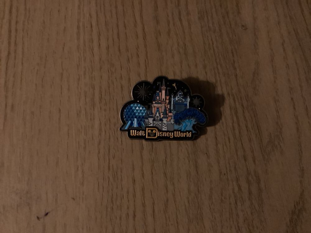 Disney World Florida Four Main Kingdoms With Walt Disney World Written Beneath - Disney pin collectible - Main Image 2