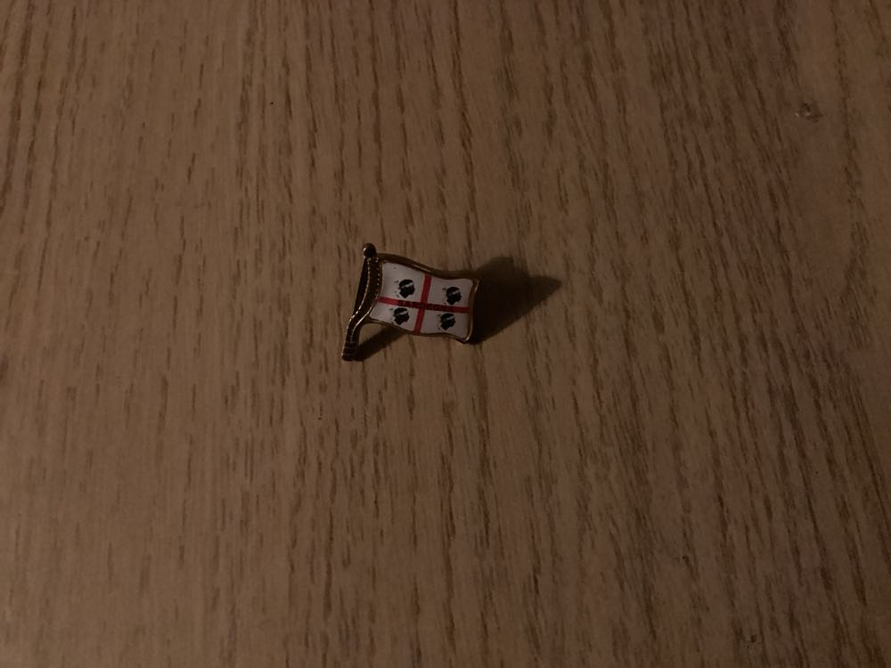 Sardinia Flag With Sardegna Written - Island pin collectible - Main Image 2