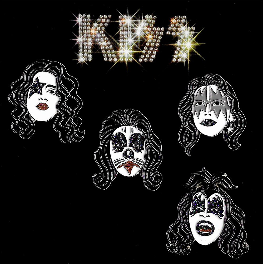 KISS 50th Anniversary Enamel Pin Set - Peter Criss - Metal pin collectible - Main Image 2
