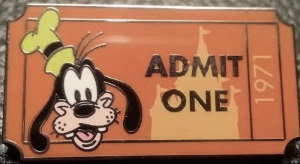 #Admit One Ticket 1971  pin collectible - Main Image 2