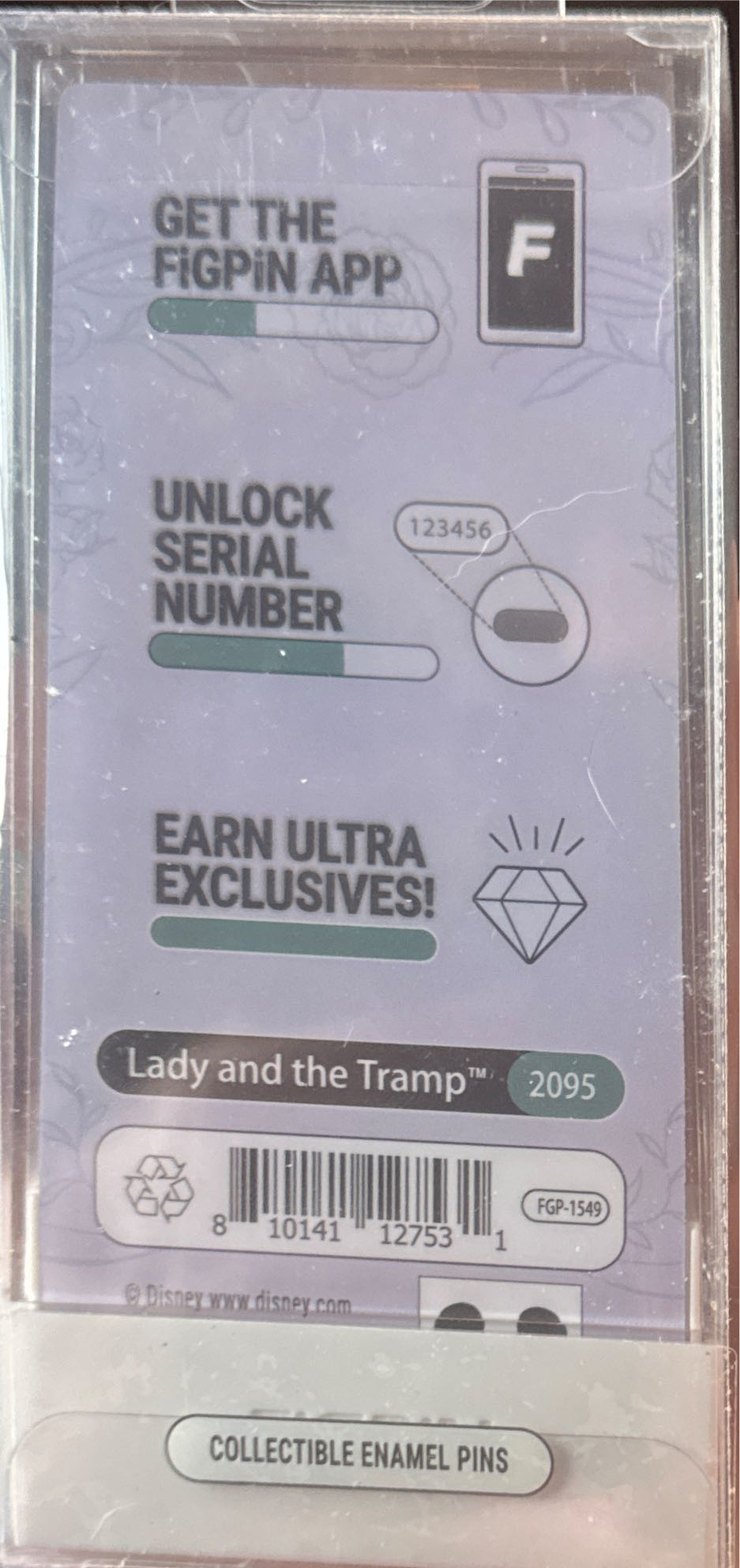 Figpin Lady And The Tramp  pin collectible - Main Image 2