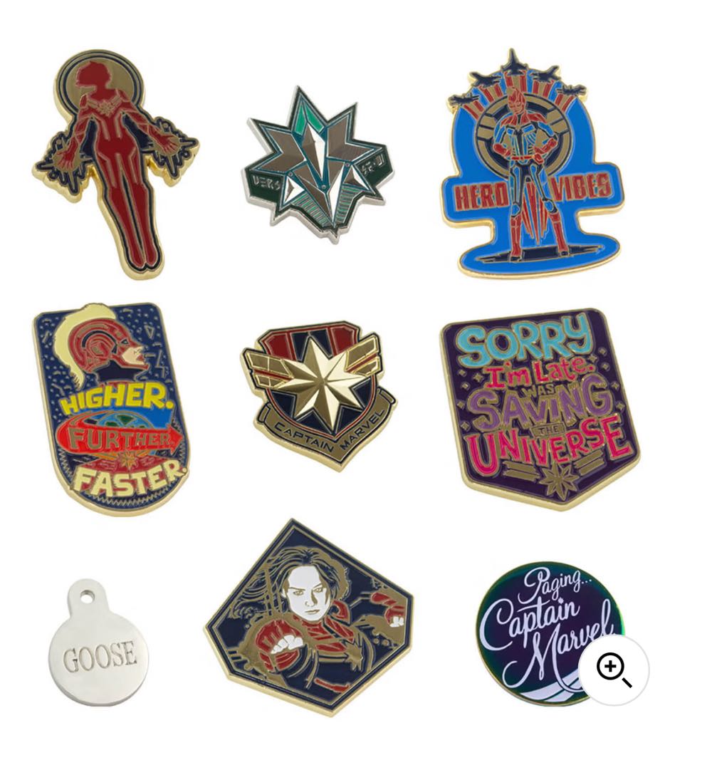 Captain Marvel Zavvi Exclusive Limited Pin Set  pin collectible [Barcode 701705948948] - Main Image 2