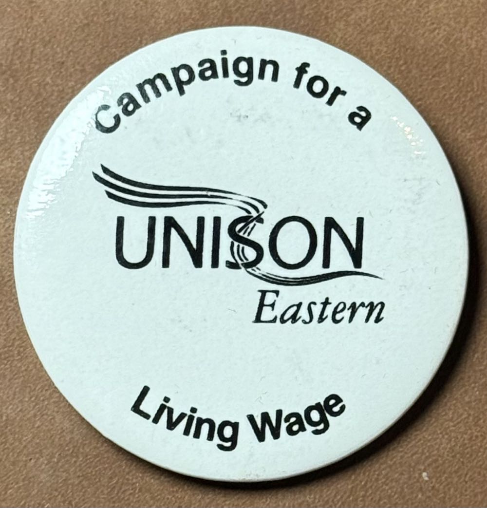 UNISON - Eastern: Campaign For A Living Wage  pin collectible - Main Image 1