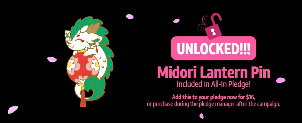 D&B Midori ’Lantern’ Enamel Pin - Jade & Lotus Pintopia 2025 - Gold Enamel Pin pin collectible - Main Image 3