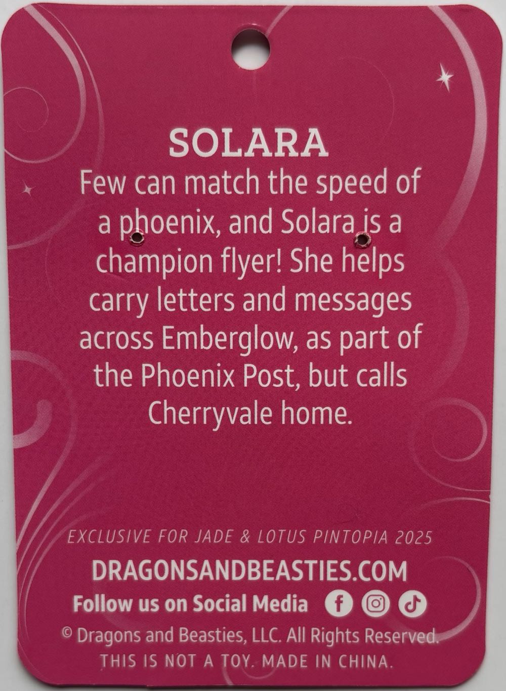 D&B Solara - Jade & Lotus Pintopia 2025 - Gold Enamel Pin pin collectible - Main Image 2