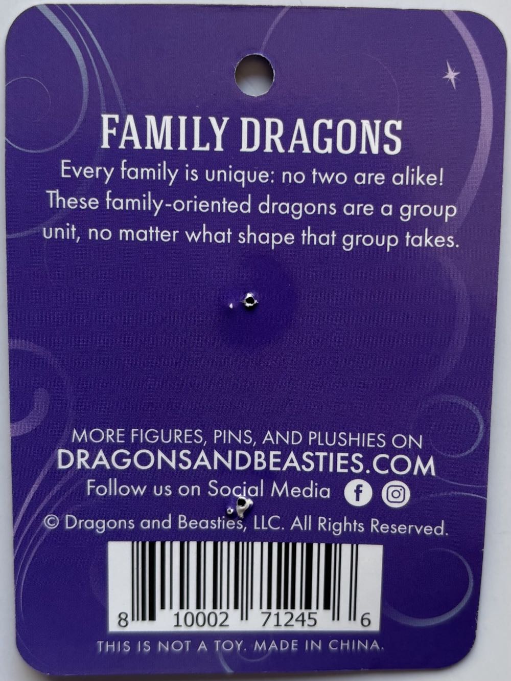 D&B Mint Family Dragon - Enamel Pin pin collectible [Barcode 810002712456] - Main Image 2