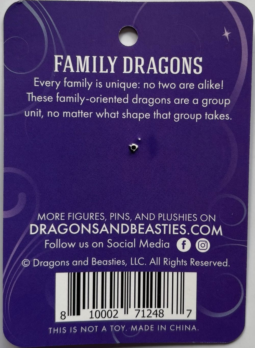 D&B Teal Family Dragon - Enamel Pin pin collectible [Barcode 810002712487] - Main Image 2